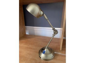 Extension Table Lamp In Subtle Gold Silver Color