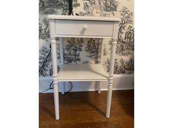 White Bedside Table