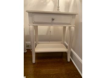 Ethan Allen Cream Bedside Table