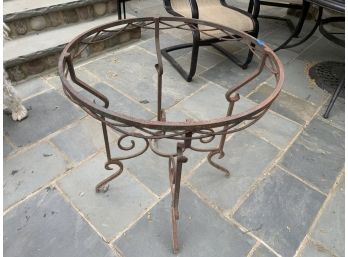 Wrought Iron Table Frame, No Glass