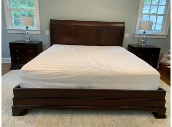 King Size Bed Sleigh Bed Frame, Frame Headboard Only