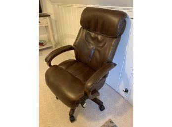 Brown Leather Desk Chair