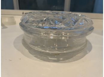 296, Crystal Candy Jar Or Jewelry Holder