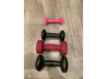 367, Collection Of Weights, 4 Pairs Of Dumbells