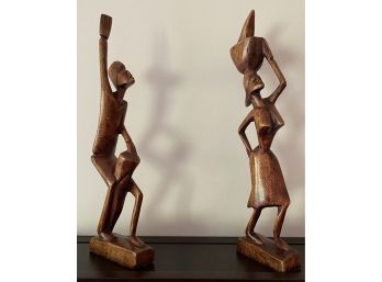 Two Wooden Figures