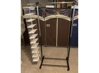 Light Weight Clothing Rack And Shoe Holder