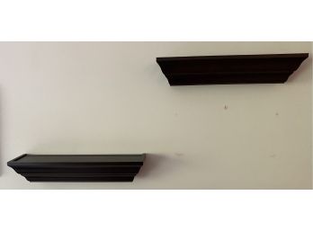 Two Wooden Wall Shelves