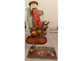 Large Lot Of Fall Decor