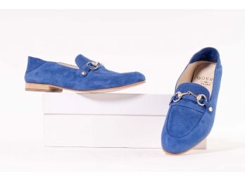 Quero Handmade Shoes 'Hamptons' Blue Suede, Women's Size 7.5 (38)