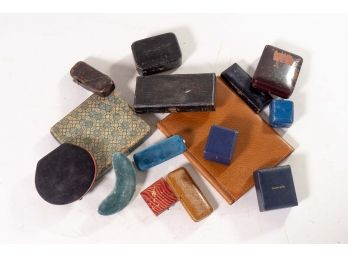 Collection Of Assorted Glasses Cases & Jewelry Boxes