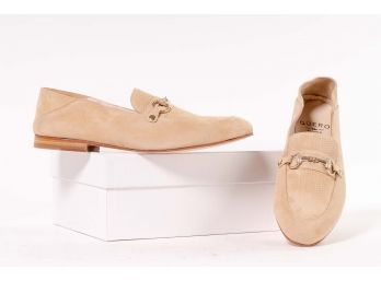 Quero Handmade Shoes 'Hamptons' Nude Suede, Women's Size 10 (41)