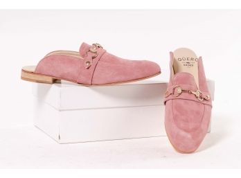 Quero Handmade Shoes 'Capri' Rose Suede, Women's Size 9 (40)