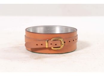 Leather Belt Wine Bottle Coaster