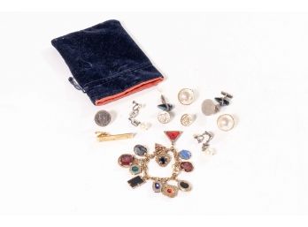 Cufflinks, Charm Bracelet And More