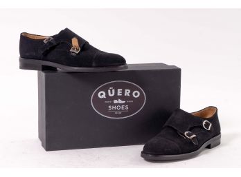 Quero Handmade Shoes 'Hudson' Black Suede, Men's Size 8.5 (42)