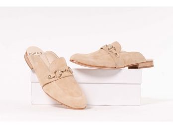 Quero Handmade Shoes 'Capri' Nude Suede, Women's Size 10 (41)