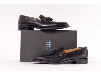 Quero Handmade Shoes 'Perry' Black Pointy Toe Loafer, Men's Size 14.5 (48.5)