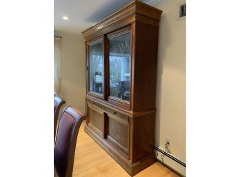 Elegant China Storage Cabinet Hutch Armoire For Dining Room, Ethan Allen