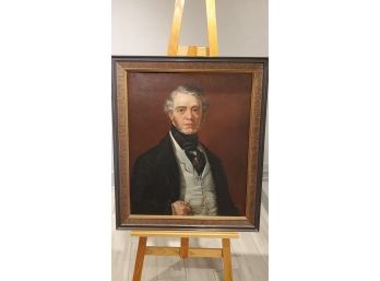 Great, Great, Great Grandfather Oil Painting Jeffrey Price's Ancestor Painted Circa 1850 With English Oils