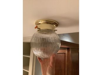 391, One Ceiling Mount Sconce With Round Glass Ball