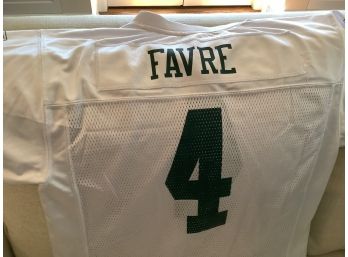 317, Authentic Youth Football Jerseys, Favre, Number 4, New York Jets, Hall Of Fame, Size X-Large