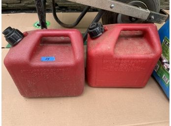 Two Gas Canisters, 2 Gallons Each