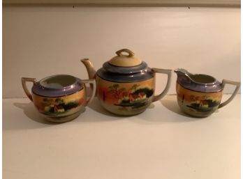 409, Teapot, Creamer And Sugar