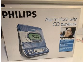 221, Phillips Alarm Clock With CD Player