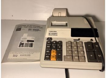 374, Toshiba Electronic Desk Top Printing Calculator