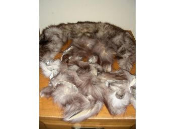 Fur Collar, Cuffs, And Scraps