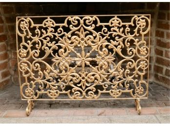 Gold Gilt Fireplace Grill