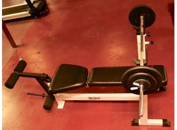 TuffStuff Olympic Bench Press And Curl Bench With Weights