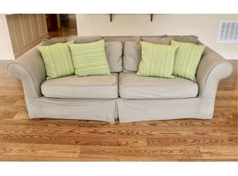 Two Cushion Sofa With Removable Canvas Cover