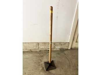 8x8 Tamper Plate With 40 Wood Handle