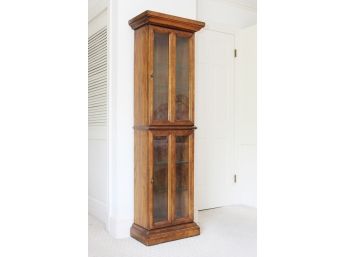 Mid-Century Solid Wood Traditional Decorative Curio Cabinet Made By American Of Martinsville