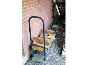 A Metal 1 Cord Wood Storage Rack (5/5)