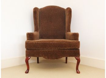 Classic Upholstered Armchair With Cabriole Legs