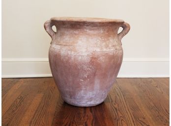 A Two-handled Classic-designed Grecian Cast Stone Urn