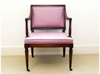 A Mid-century Mahogany Arm Chair In Directoire Style