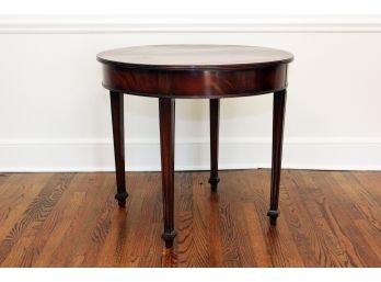 Mid-19th Century English Mahogany Round Table On Four-legs