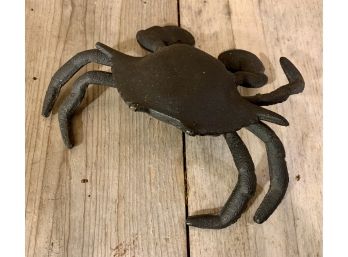 Antique Brass Crab Inkwell