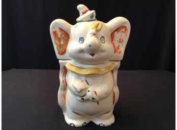 Highly Collectible Vintage Walt Disney Dumbo Turnabout Cookie Jar 1950s