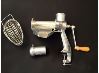 Vintage Garden Way Squeezo Tomato Strainer Plus More