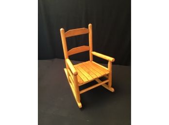 Vintage Wooden Childs Rocking Chair