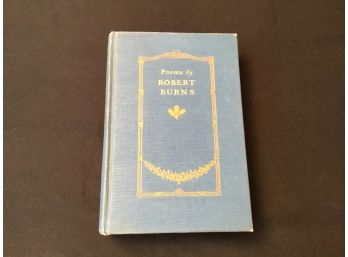 Robert Burns Poems Antiquarian Book