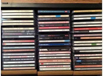 Lot Of 110 CDs Jazz Classical New Age World Music Pop & More With Storage Case SEE ALL PIX