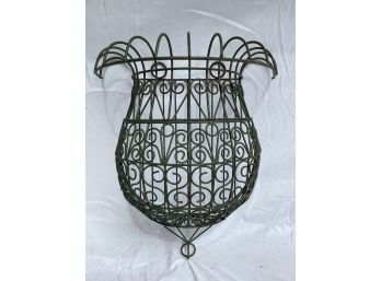 131, Green Metal Hanging Shelf