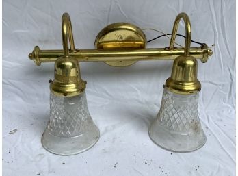 97, Gold Sconce, Two Lamps