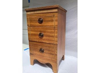 45, Vintage Bedside Table In Fruitwood