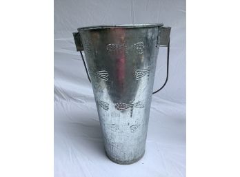 19, Dragonfly Tall Metal Container